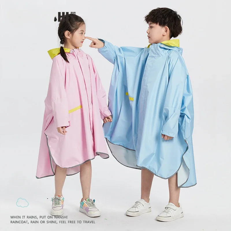 Poncho de lluvia para niños, chaqueta impermeable para la lluvia, abrigo para niñas y niños, ropa impermeable con capucha para exteriores