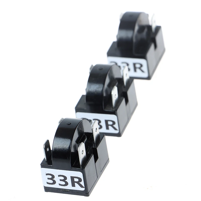B*1PCS Black Metal Plastic PTC 2/3/4Pin Start Relay Refrigerator PTC Starter For Compressor 4.7 Ohm,15 Ohm,22 Ohm,33 Ohm
