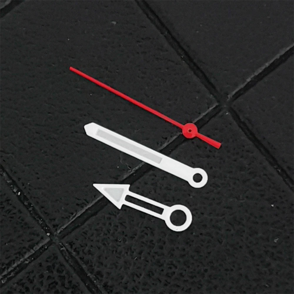 NH35 Hands White-Red Color Watch Hands 8mm*11mm*12mm Green Luminous Watch Pointers for NH35/NH36/4R/7S Movement