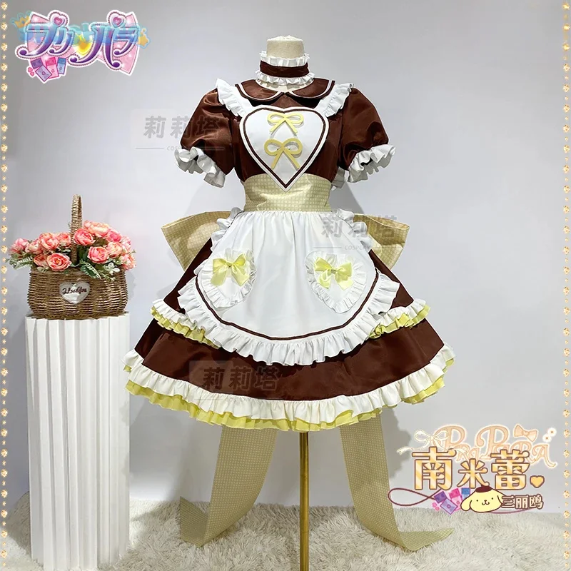 

Anime Pripara Minami Mirei Cosplay Pom Pom Purin Costume Halloween Carnival Sweet Lolita Dress Wig Props Accessories Uniform Set