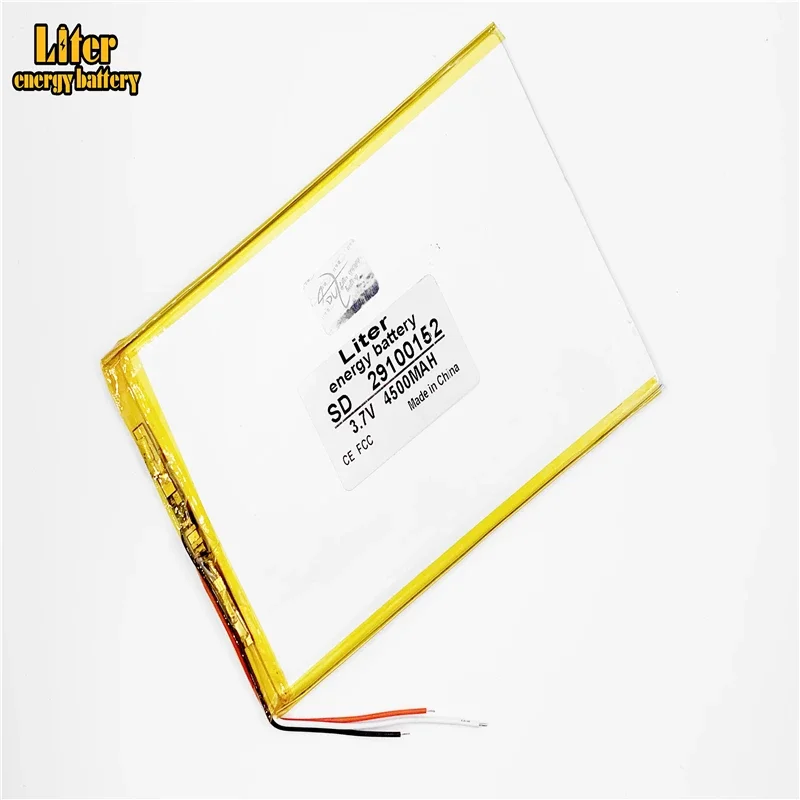 3 wire The tablet battery 3.7V 4500mAH 29100152 Polymer lithium ion / Li-ion battery for tablet pc battery