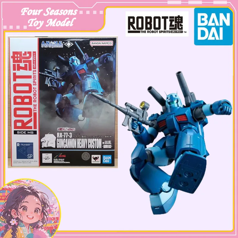 

Fast Shipping Bandai Anime THE ROBOT SPIRITS RX-77-3 GUNCANNON HEAVY CUSTOM-JABURO BASE-Gundam Original Model Toys Action Figure