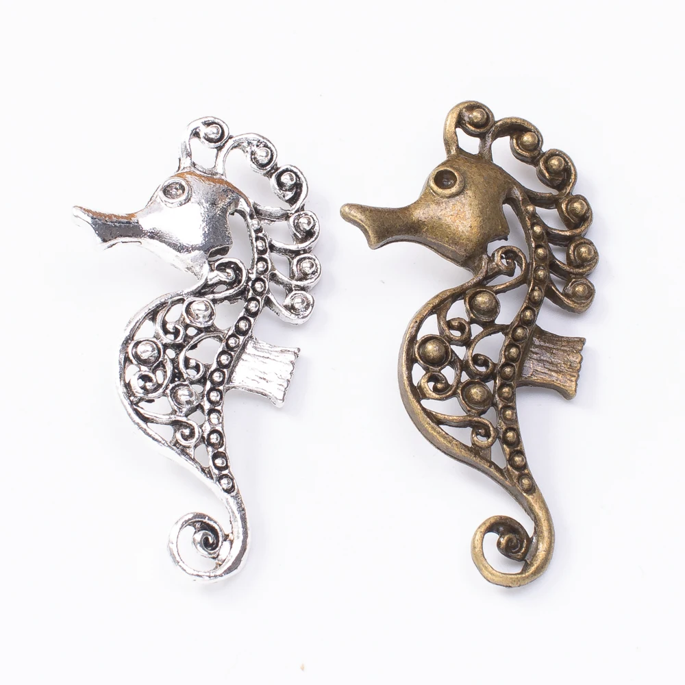 9pieces (a hippocampus) vintage zinc alloy charm metal pendant DIY jewelry discovery making accessories774