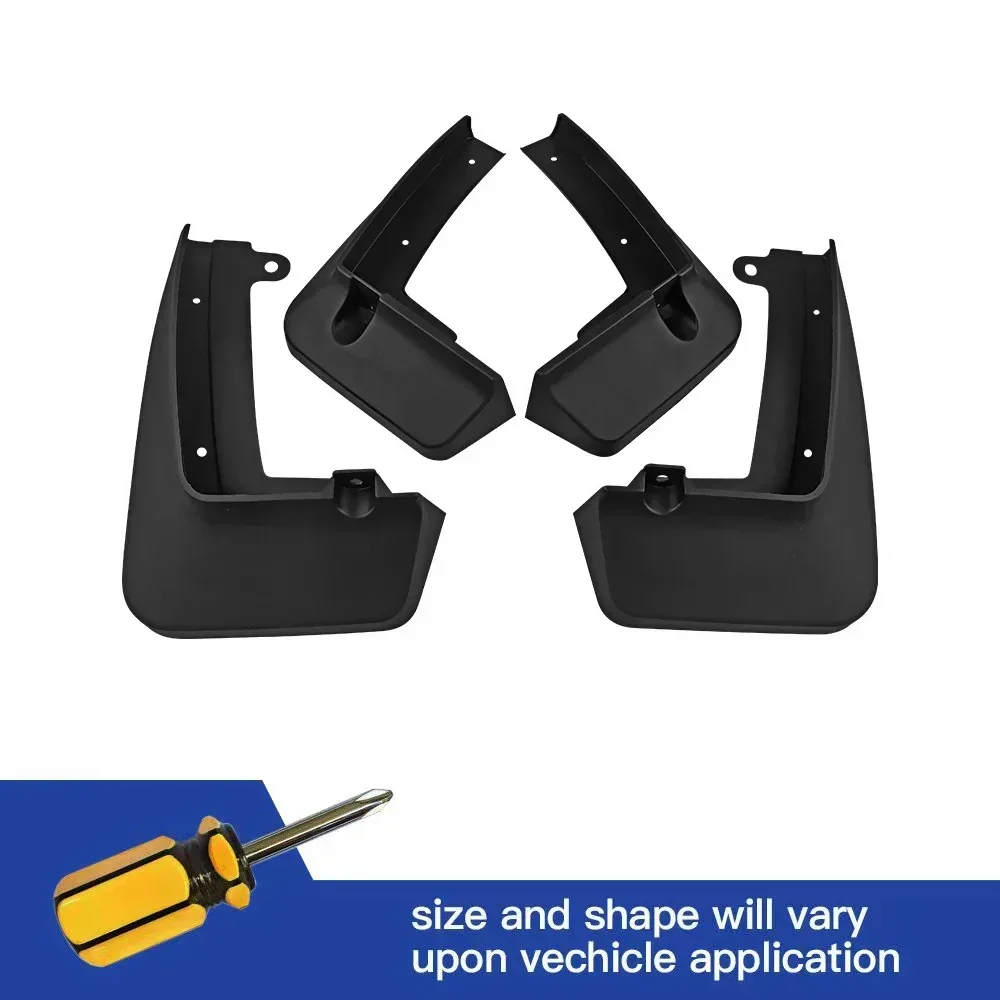 4Pcs Front & Rear Mud Flaps Splash Guards Mudguards Black For Lexus UX UX200 UX250h HYBRID 2019 2020 2021 2022 2023