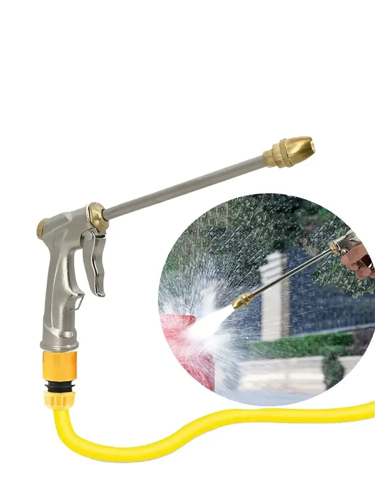 Pistolet à eau Portable haute pression, nettoyage du métal réglable, Machine de lavage de voiture, buse de tuyau d'arrosage de jardin, pistolet à eau en mousse d'arrosage