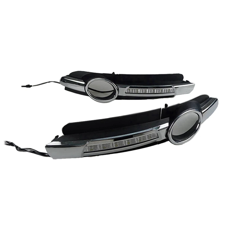 

2Pcs LED DRL Daytime Running Fog Light Lamp Replacement For A6 C6 2005-2008