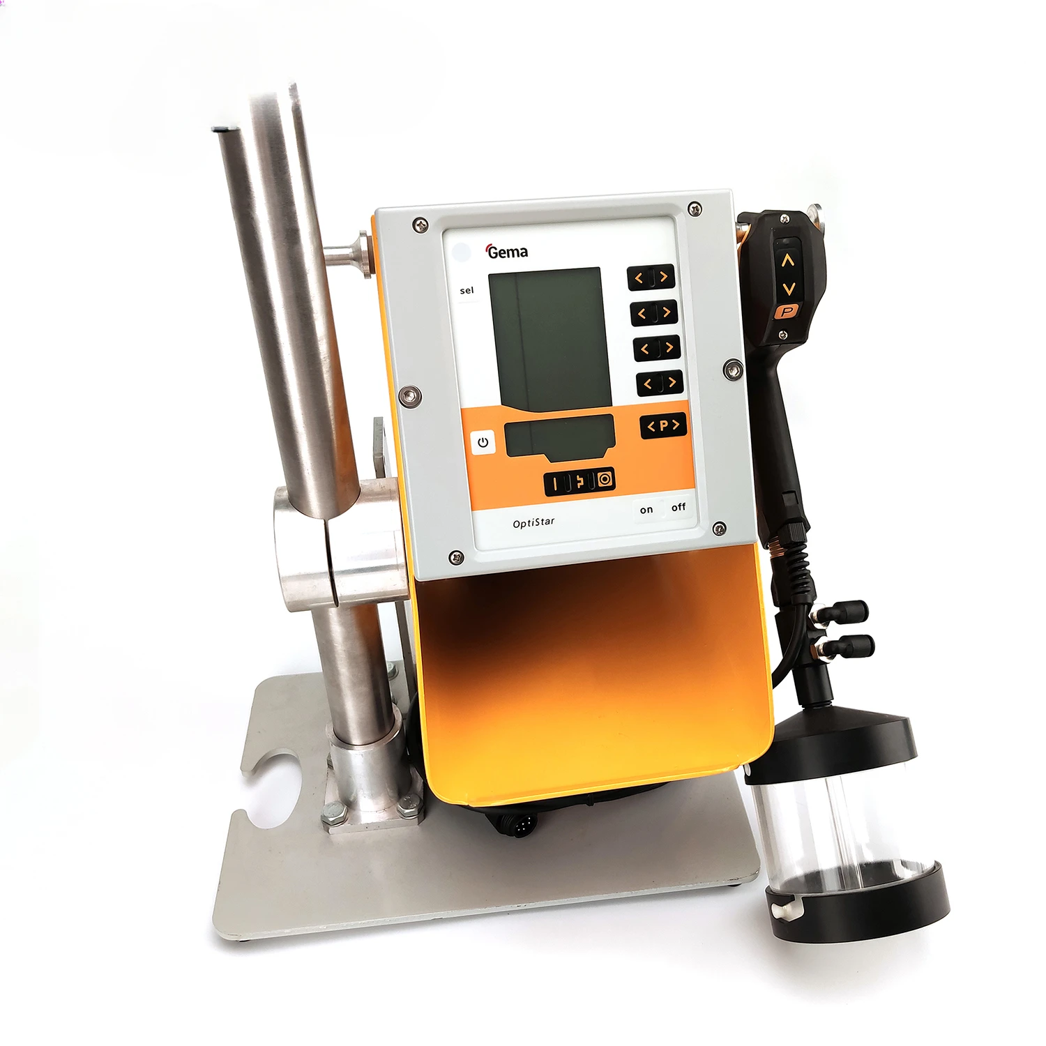 

Hot Sale FLEX-2C Laboratory Compact Small Electrostatic Spray Painting Machine for Powder Coating Aluminium Metals