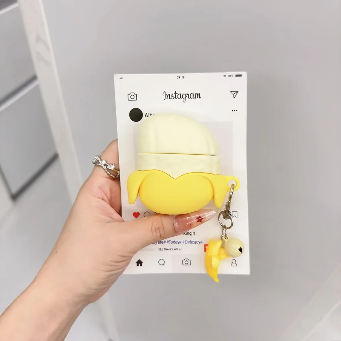 

Personalized yellow creative banana for airpods 1 2 3 4 airpods pro2 headphone case cover