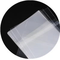 50 قطعة من أكمام الأقراص المضغوطة القابلة للإغلاق - واقي خارجي من البلاستيك الشفاف الكريستالي لسجلات الأقراص المضغوطة والشريط والفينيل، وتخزين الأرشيف الخالي من الأحماض