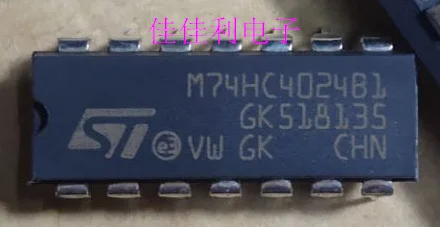 10PCS  M74HC4024B1  IC DIP-14