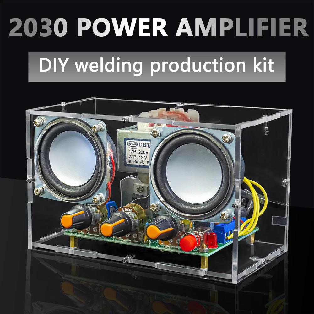 TDA2030 Dual Channel Amplifier Kit Speaker DIY Electronic Production Training Assembly Welding Assembly