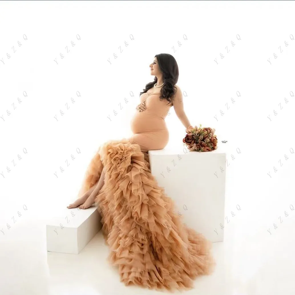 Vestido de maternidade feito à mão, sereia, coração, sessão de fotos, пла coloе для бе elemм onderх, vestido de maternidade em camadas, exuberante