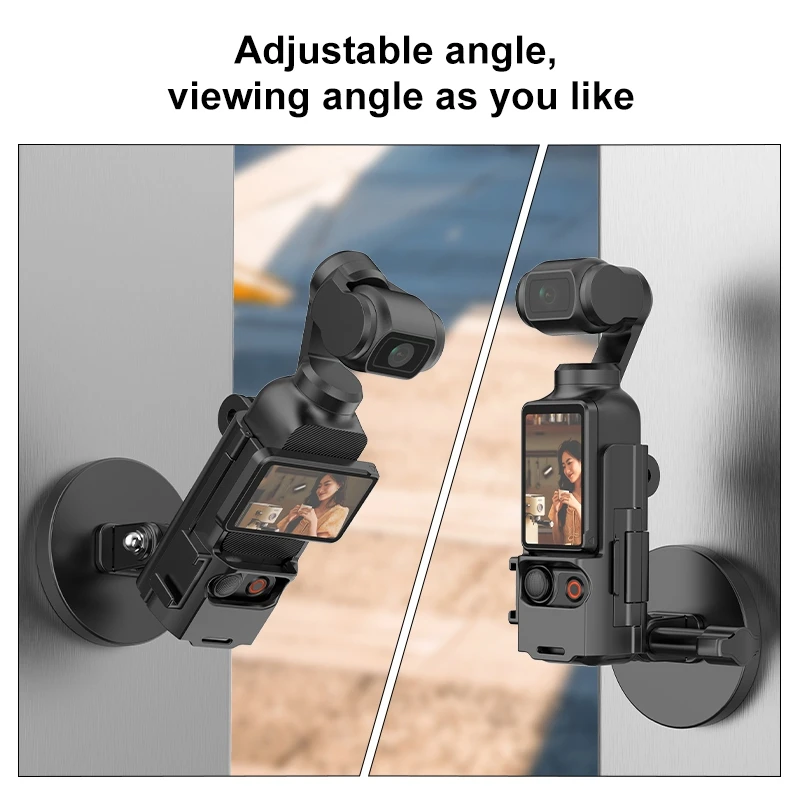 PULUZ Protective Frame Magnetic Desktop Mount Angle Adjustable Base For DJI OSMO Pocket 3 Accessories