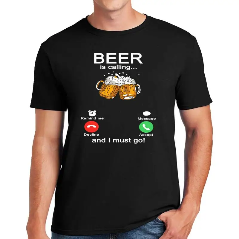 

Funny t shirts T-Shirts Beer is calling me Funny Party Tshirt Novelty Men's Tee