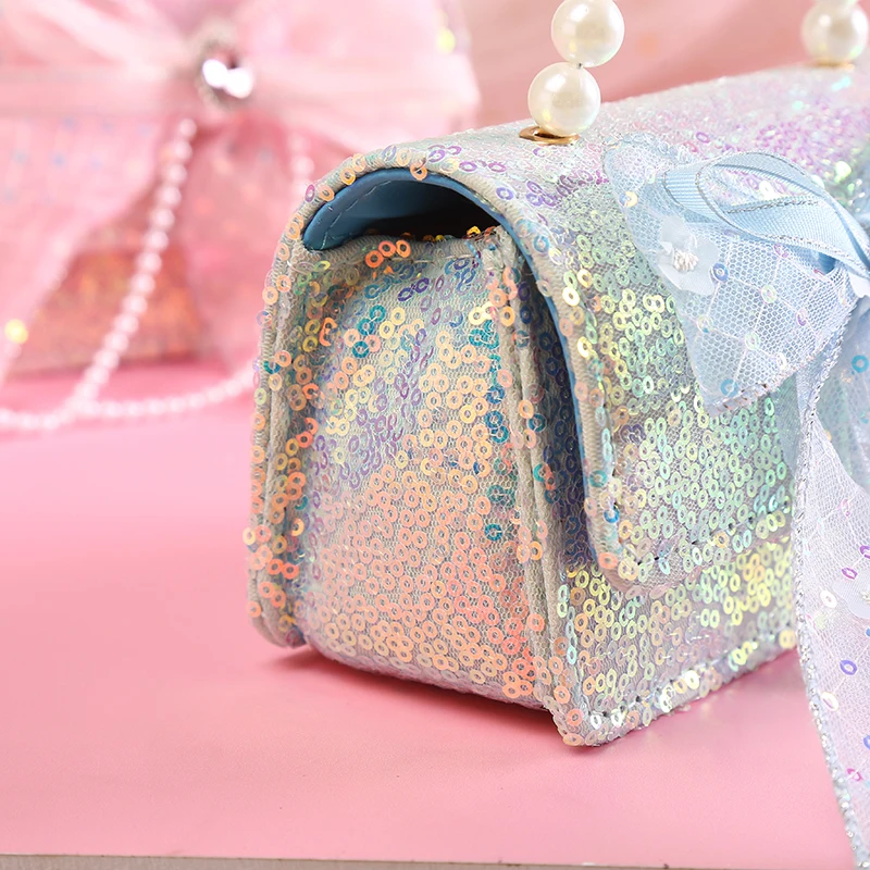 New  Girl Princess Bag Cute Kids Flower Purses and Handbags Child Baby Coin Pouch Box Toddler Crossbody Bags BirthdayGift