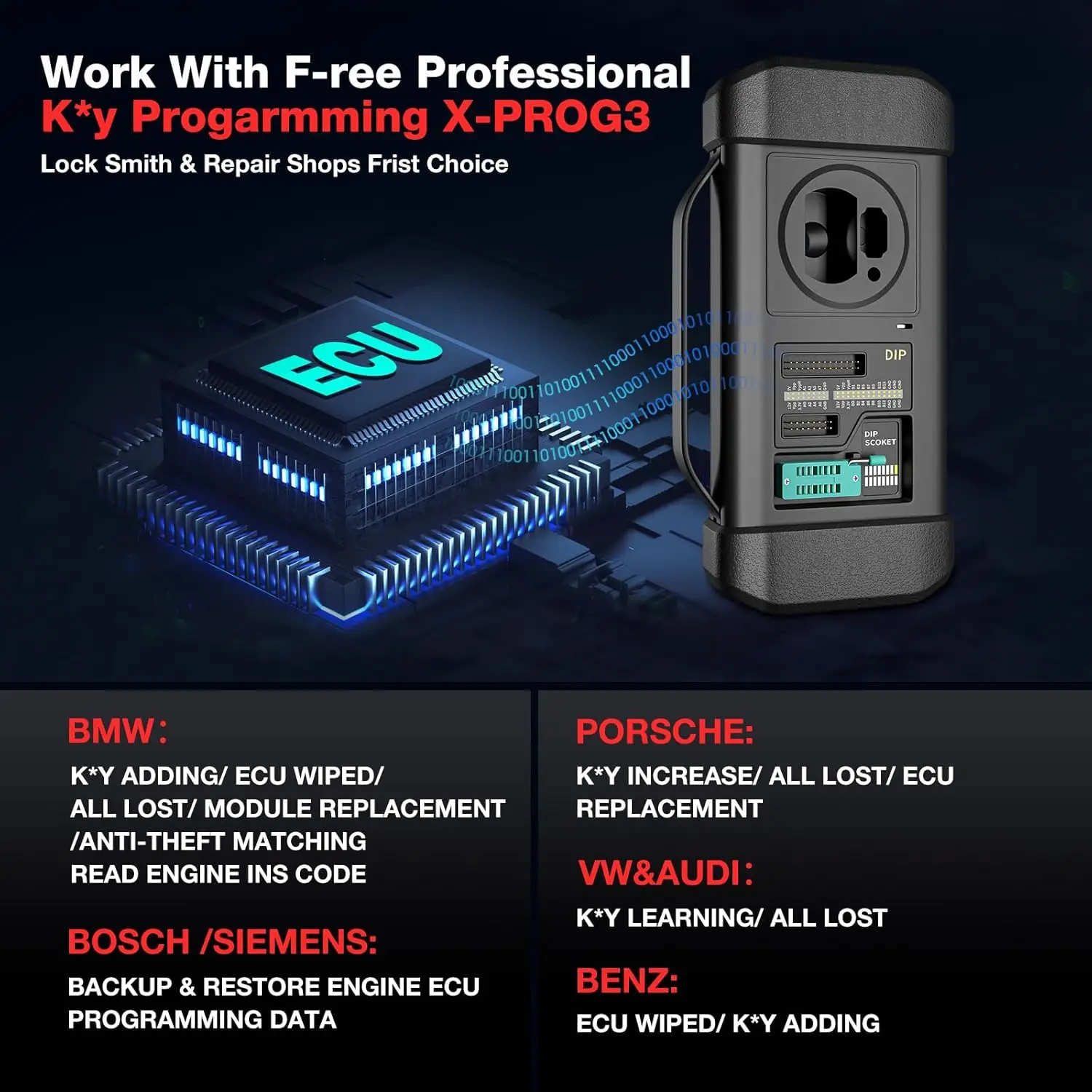 LANCERING X431 IMMO PLUS Professionele Autosleutel Programmeur Scan Tool Met X-PROG3 Volledige Systeem Auto ECU Codering Machine