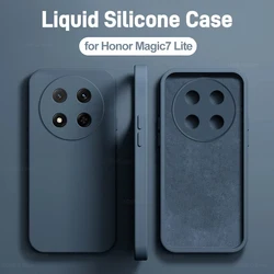 For Honor Magic 7 Lite Case Liquid Silicone Camera Lens Protector Phone Cases For Honor Magic 7 Magic7 Lite Pro 7Pro Magic 7lite
