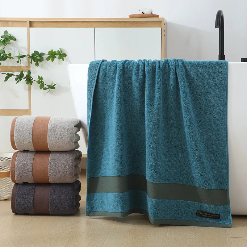 Home Use Cotton Bath Towel Adult Quick Drying Bath Towel Outdoor Play Beach Towel Suitable for Beauty Salons