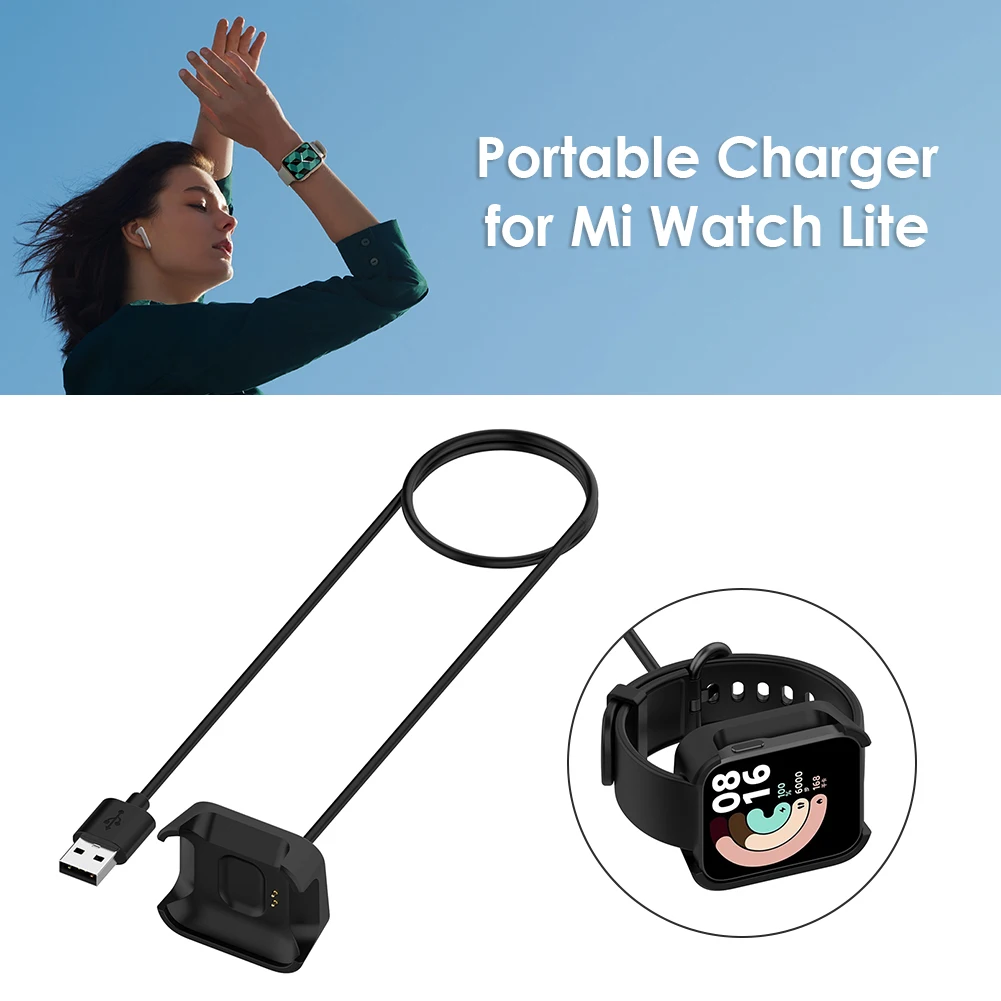 USB Charger Dock Portable Power Adapter For Xiaomi Mi Watch Lite Charging Cable For Redmi Watch Fast Charging Cable Accessories