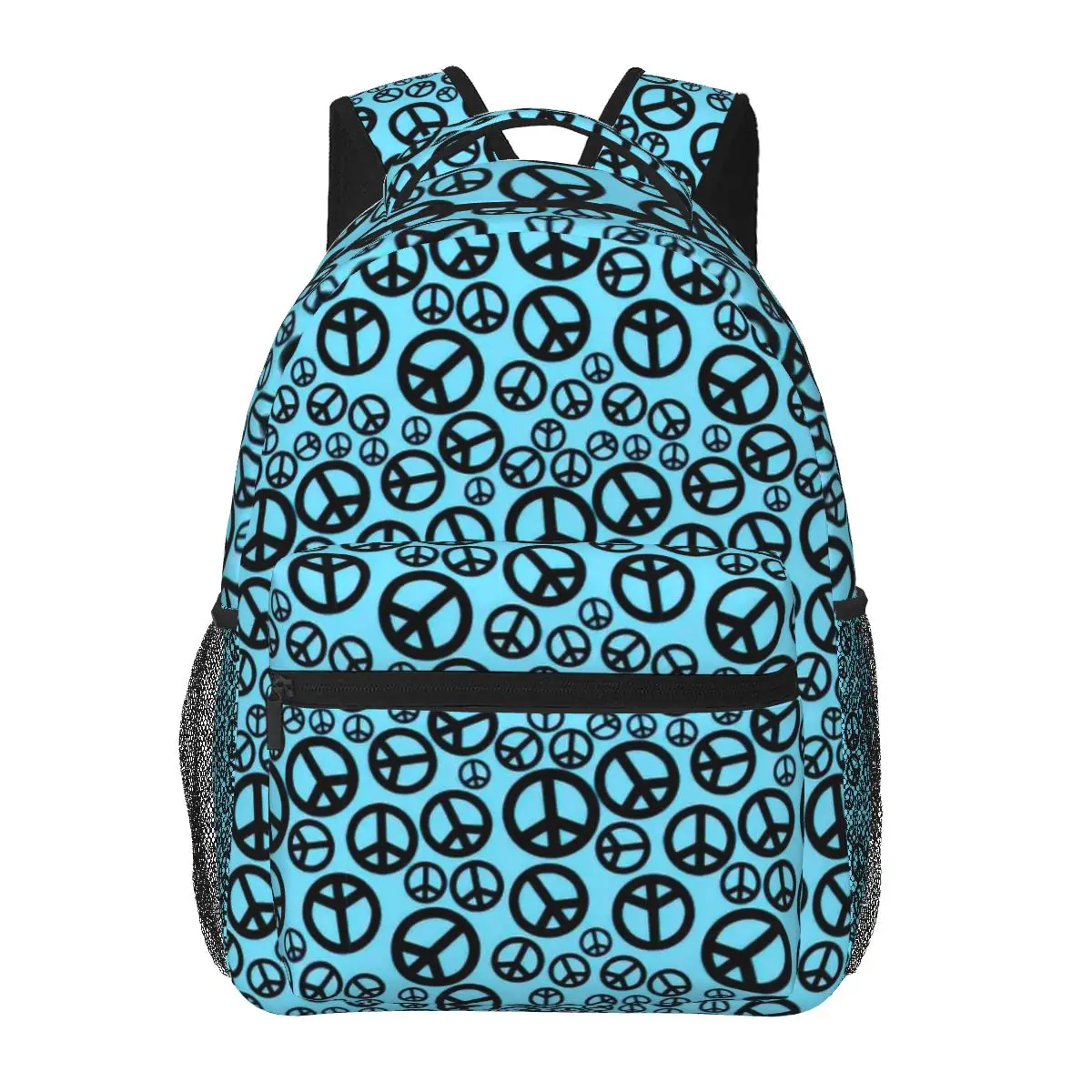 

Hippie Style Backpack for Girls Boys Travel Peace Signs RucksackBackpacks for Teenage school bag