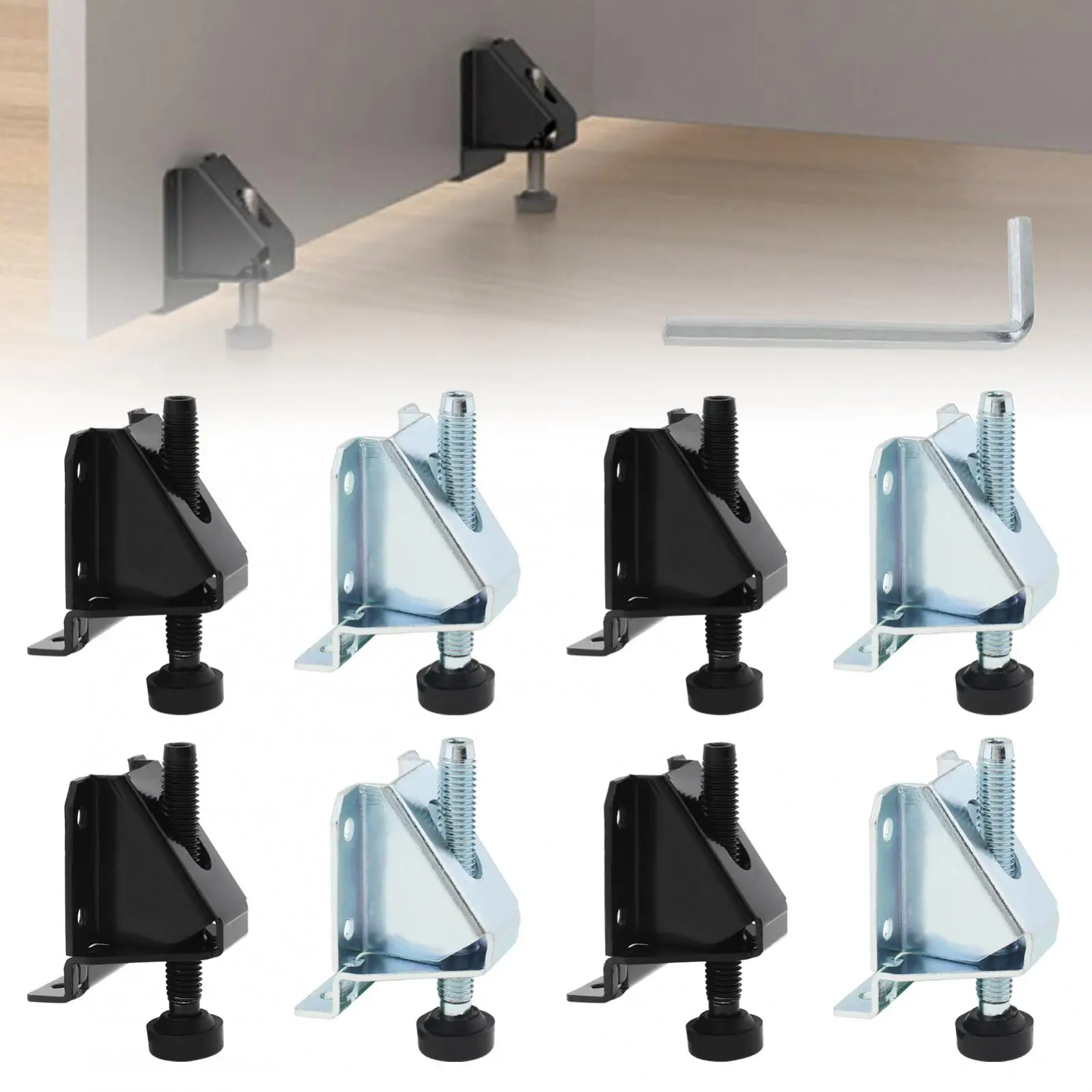 

4pcs Heavy Duty Adjustable Leveling Feet Furniture with Screws and Small Wrenches for Furniture / Table / Cabinets