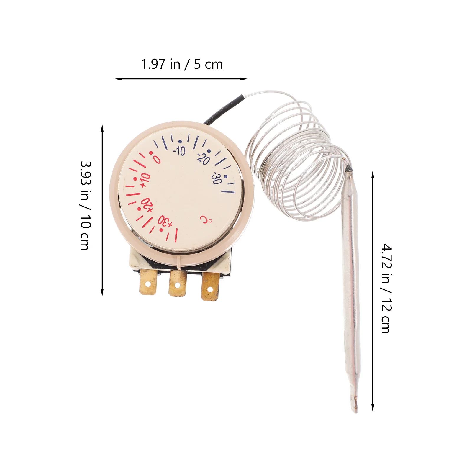 قابل للتعديل-30 ℃   إلى 30 ℃   مستشعر ترموستات الثلاجة لاستبدال الأجهزة العالمية للثلاجة والفريزر الميكانيكية