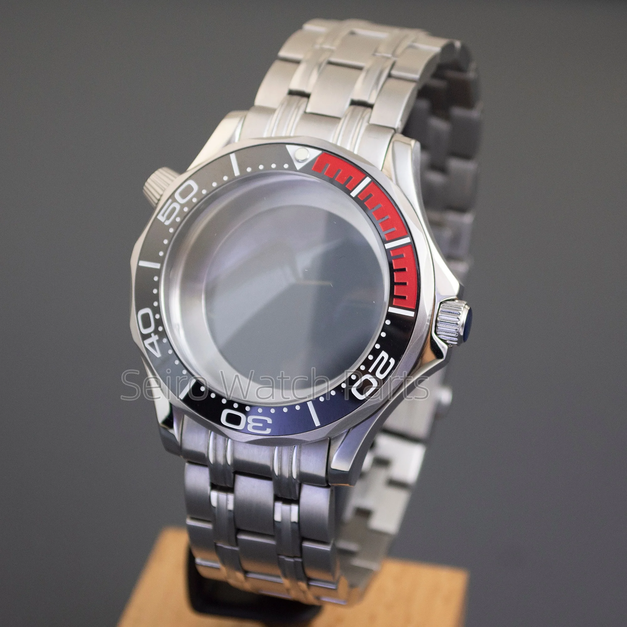 

NH35 Case NH35 Dial for Seamaster 300 Stainless Steel 10ATM Waterproof Watch Case Strap NH35 Automactic Movement Replacements