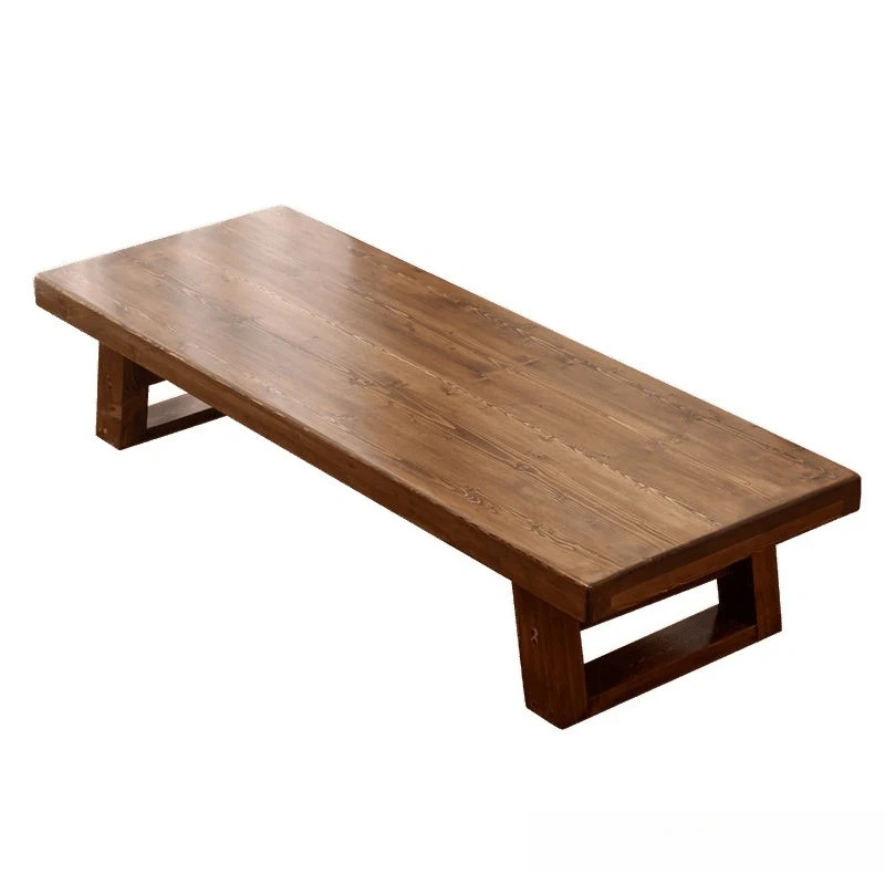 

Tatami Japanese tea table bay window small coffee table solid wood kang table drinking tea table sitting