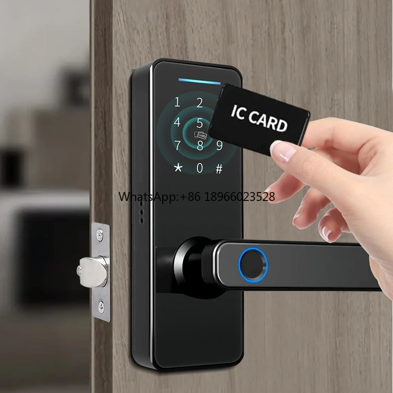 Enrique TT Lock Cerradura Inteligente Digital Card Fingerprint Password Electric Mortise Key Interior Electric Door Lock