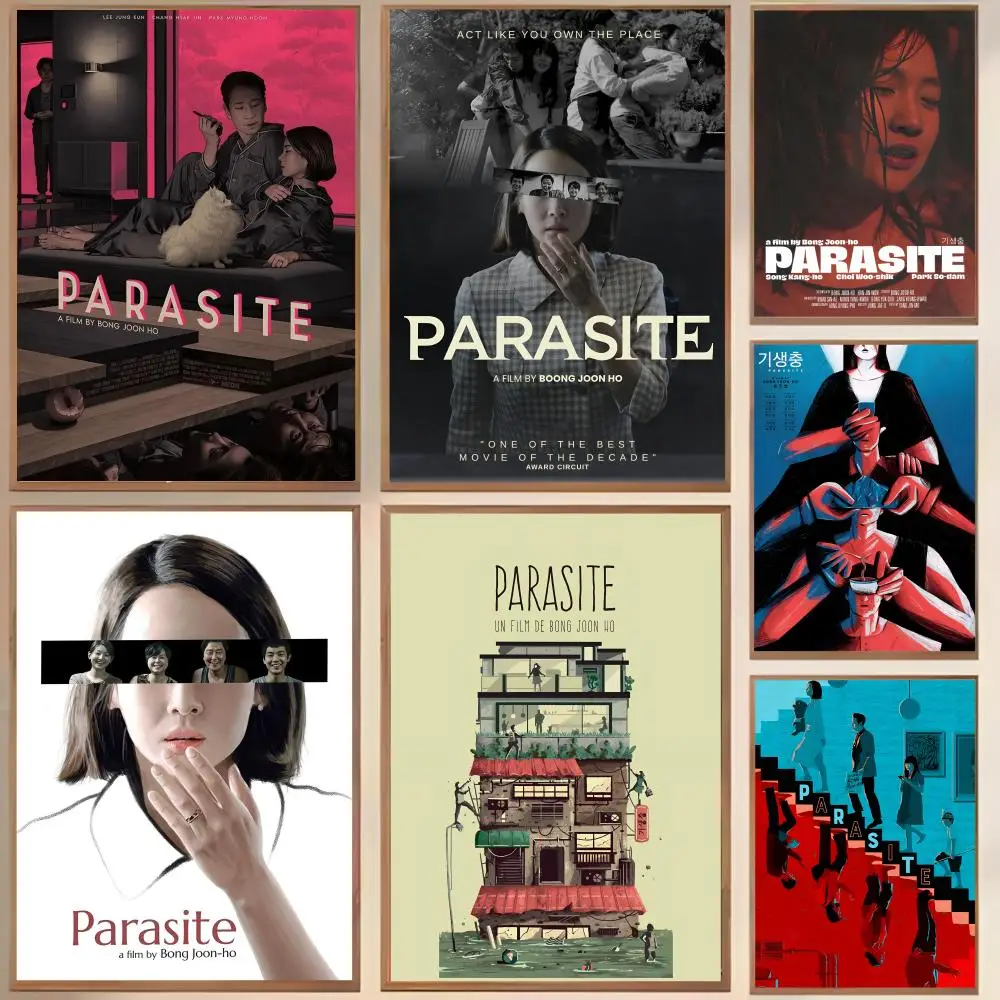 Parasite Korean Movie Painting Calligraphy Personalized Spaces Canvas Poster Wall Mural Art Photos for Room Home Decor