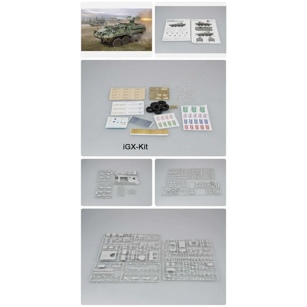 Trumpeter 00399, Escala 1/35, M1134 Stryker ATGM, Vehículo de Misiles Antitanque Guiados, Kit de Modelo de Construcción de Plástico para Ensamblar