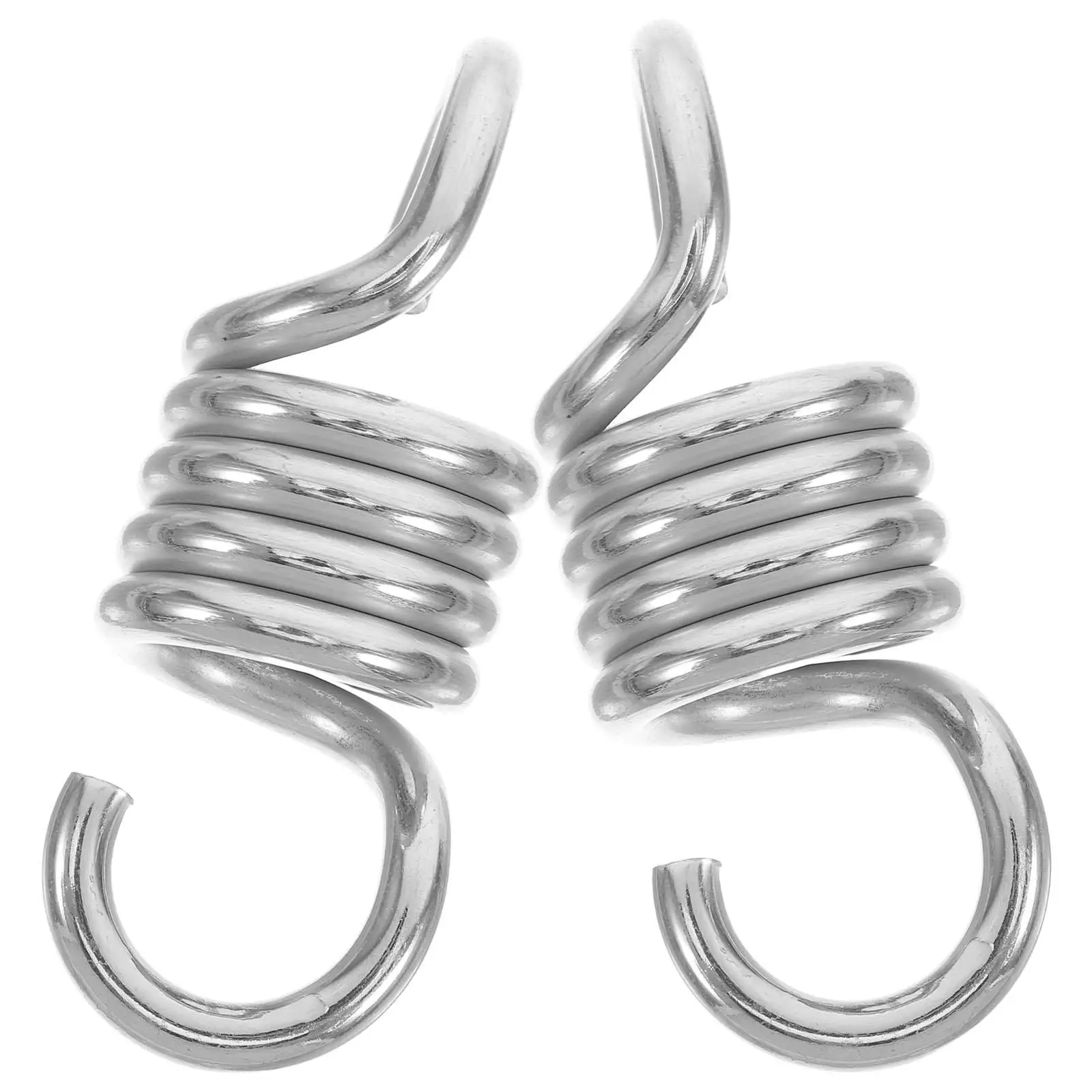 

2 Pcs Stainless Steel Hammock Spring Heavy Duty Compression Swing Replacement Parts Outdoor Hanging Springs Porch Swing Steel