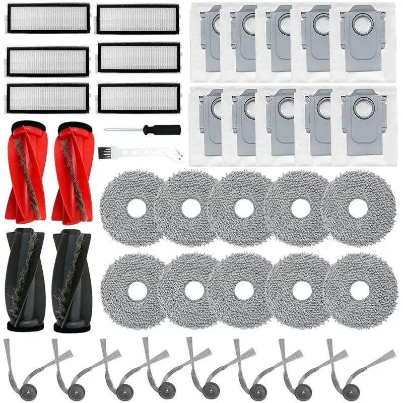 

Комплект запасных частей M02K для роботов-пылесосов Roborock Qrevo Curv/Curv S5X/Edge/S5V