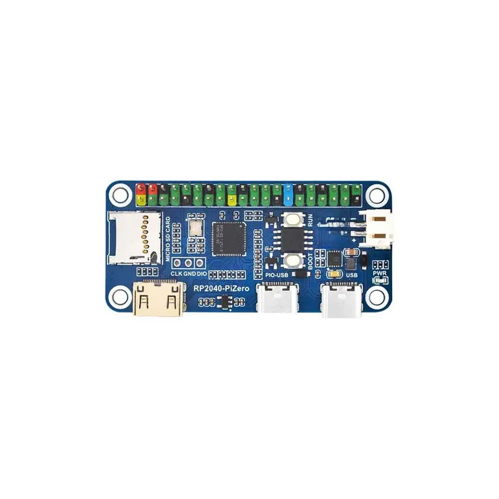 RP2350-PiZero Development Board with Dual-Core Design M33 + Hazard3 RISC-V 5 Multi-Function GPIO Pins and DVI Port