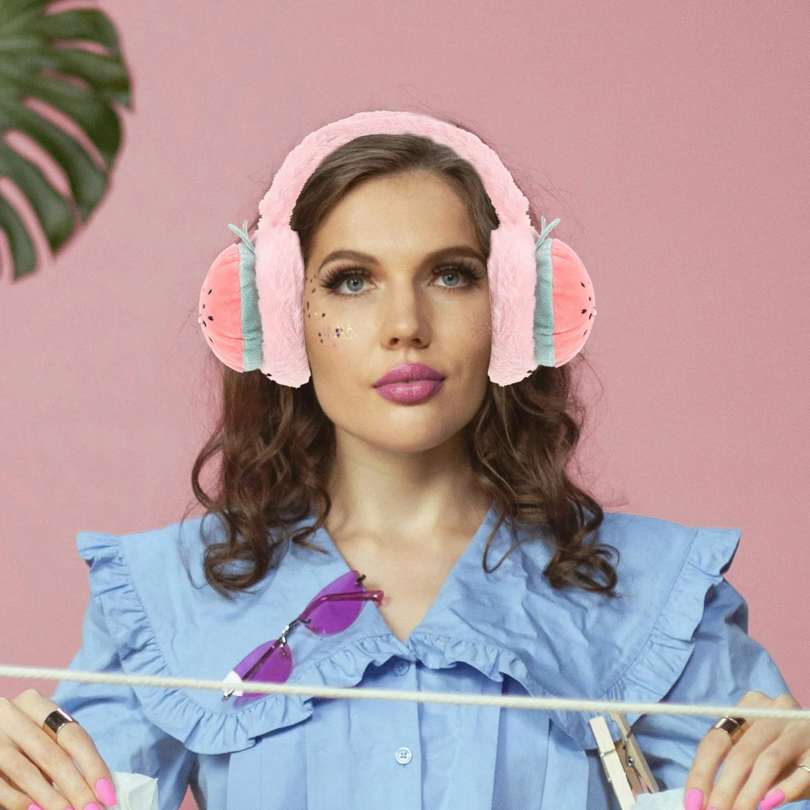 Zimowe nauszniki dla dzieci, urocze ocieplacze na uszy, pełna ochrona, przenośne, do użytku na zewnątrz, wzór z kreskówki.