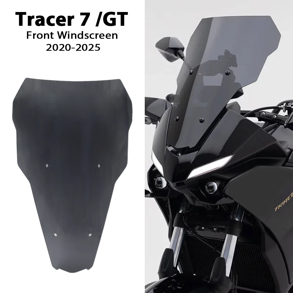 

For Yamaha TRACER7GT 2020-2025 Heightening Windscreen Tracer7 / GT Motorcycle Windshield TRACER 7 GT Increase Wind Deflector