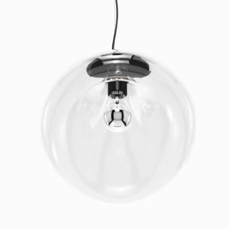 

Modern LED Pendant Light Nordic Simple Creative Personality Home Decor Dining Room Smoke Glass Chandelier E27