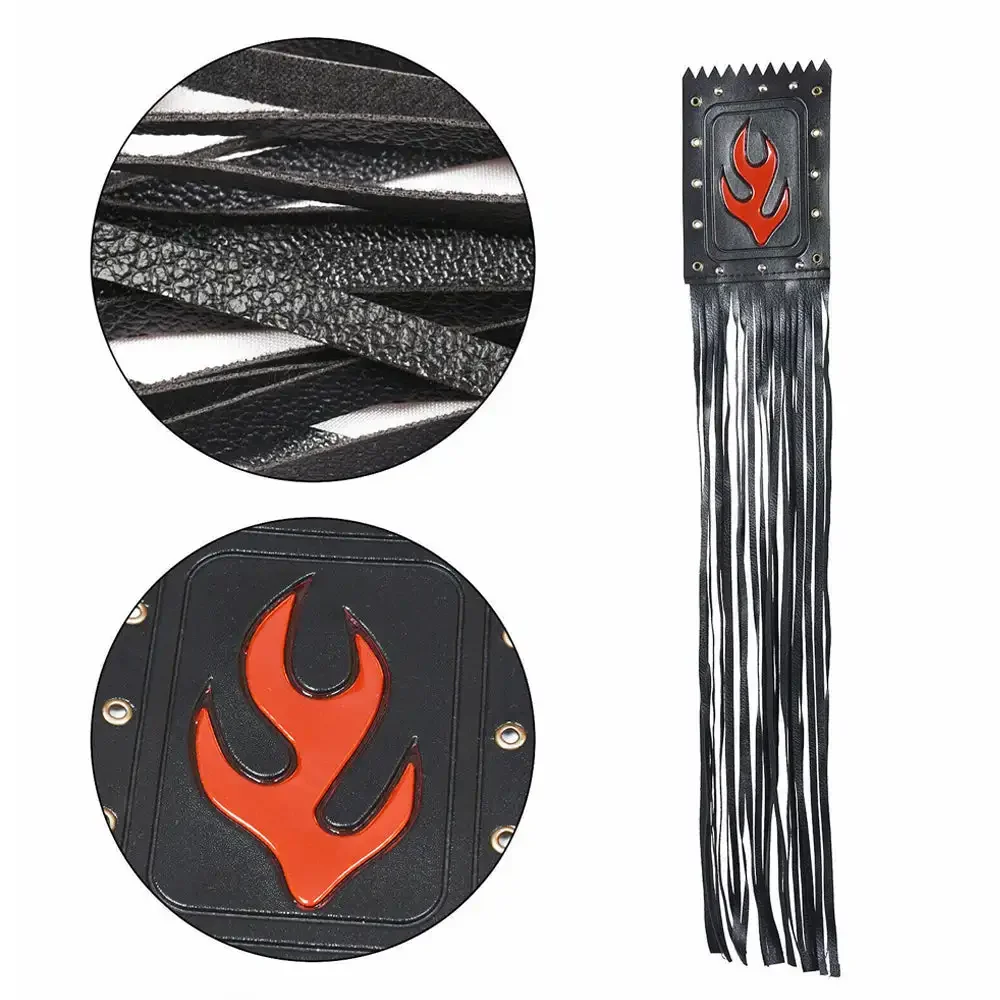 1Pair Motorcycle Handlebar Tassel Fringe Grip Cover Universal Synthetic Leather Fringes Covers Handlebar Tassel Cover Decoration