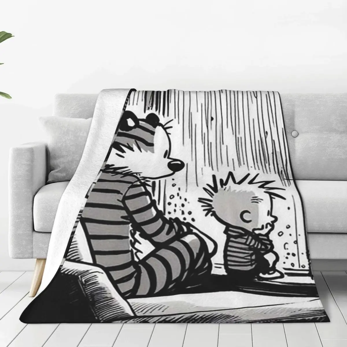 Calvin And Hobbs Dance Classic Blanket Flannel Lightweight Sofa Throw Blankets For Couch Bedding Office Throws Bedspread Quilt