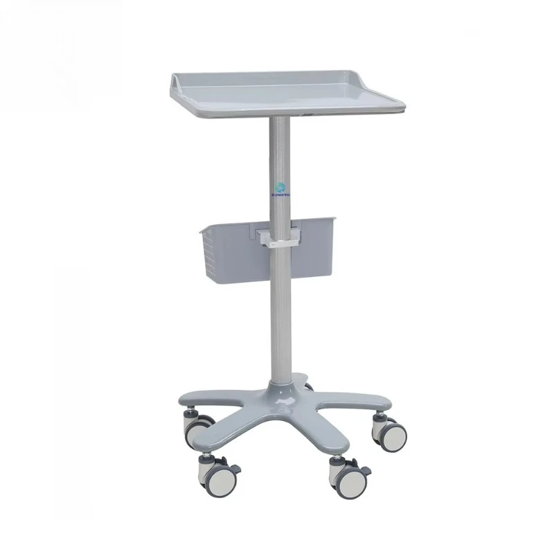 Medical Monitor Cart for Mobile Workstation Cart Emergency Trolley Laptop Cart Instrument Truck