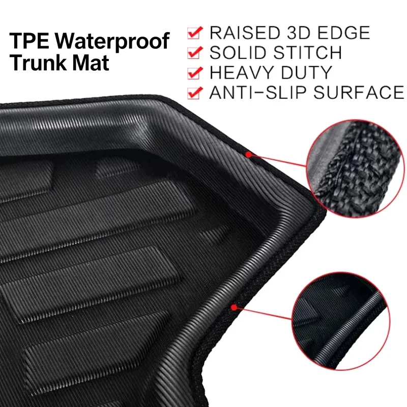 For BYD Leopard 5 Denza B5 Bao 5 2023 2024 2025 2026 Eco-Friendly TPE Trunk Mat Non-Slip Dustproof Car Cargo Liner Interior Part