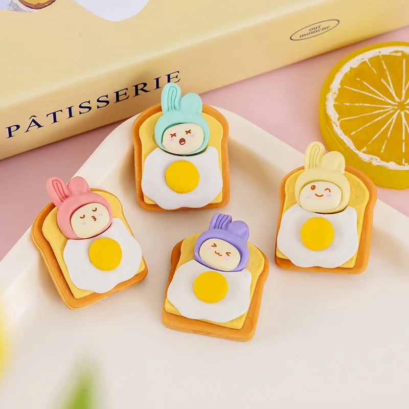 

20 Pcs Bread Bunny Creative Cute Rabbit Eraser, Student Stationery Wholesale, Children Prize Reward Gift