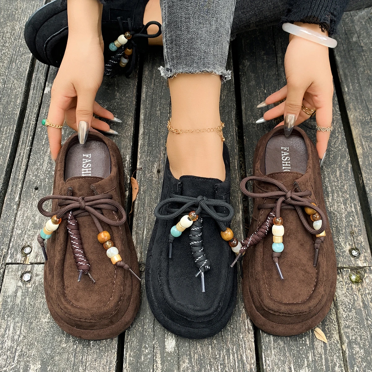 

2025 женские кроссовки Baotou, повседневные уличные нескользящие кроссовки в стиле ретро, удобная дизайнерская обувь на платформе для женщин, Zapatos De Mujer