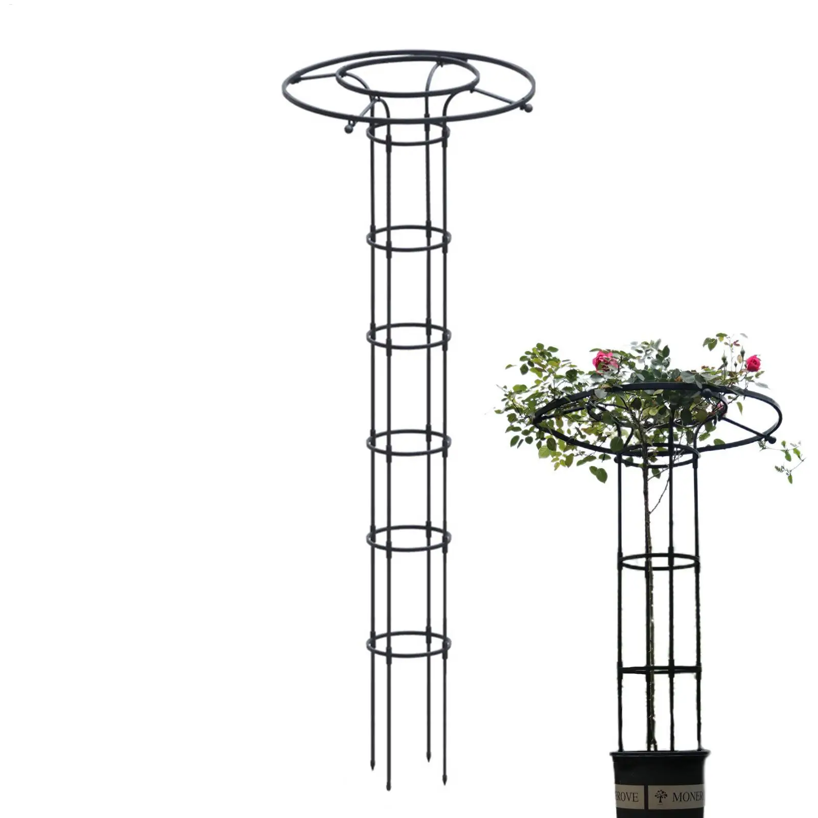 Garten-Spalier-Schirmständer für Kletterpflanzen – DIY-Kletterpflanzen-Spalier und Blumentopf-Stützrahmen
