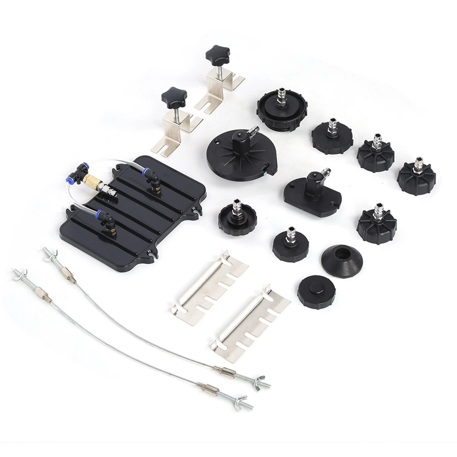 13pcs/Set Compressed Air Brake Bleeder Adapter Steel Quick Connection for Most of Vehicles Brake Bleeder Adapter Bleeder Adapter