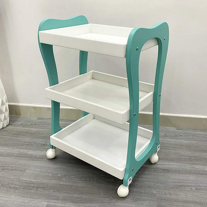 Beauty Cart Beauty Salon Nail Salon Tattoo Trolley Compressed Solid Board Tool Car Mobile Shelving