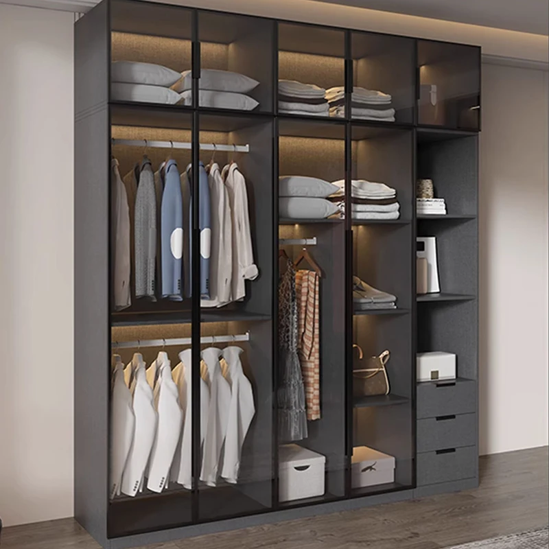 

Exterior Minimalist Wardrobe Nordic Shelves Cabinet Filing Walk In Wardrobe Partitions Storage Guarda Roupa Furniture For Room