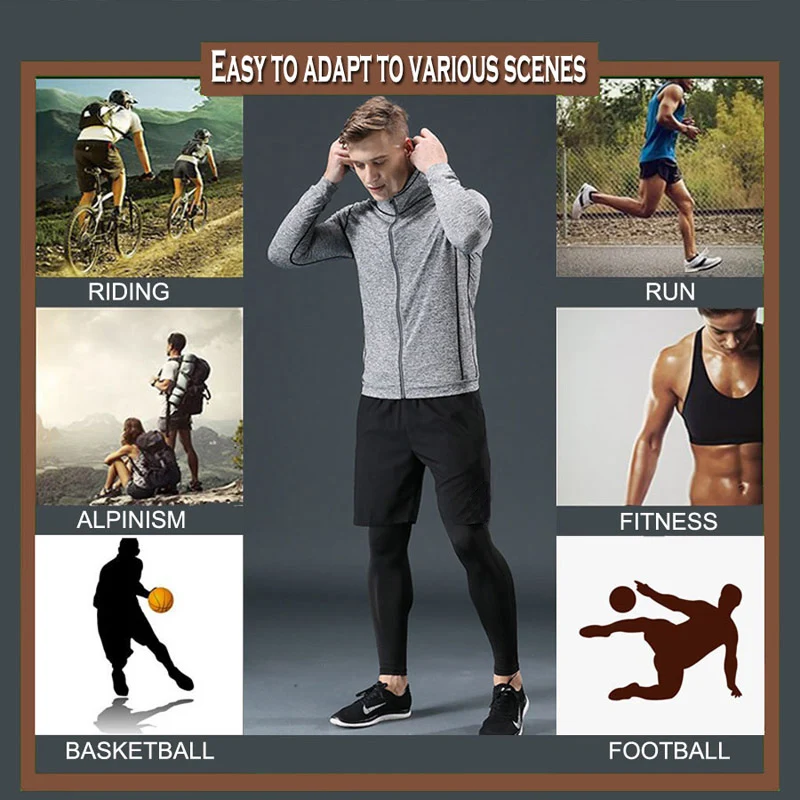 Inverno de alta qualidade nova roupa interior térmica dos homens define compressão esportes terno suor secagem rápida thermo roupa interior roupas masculinas