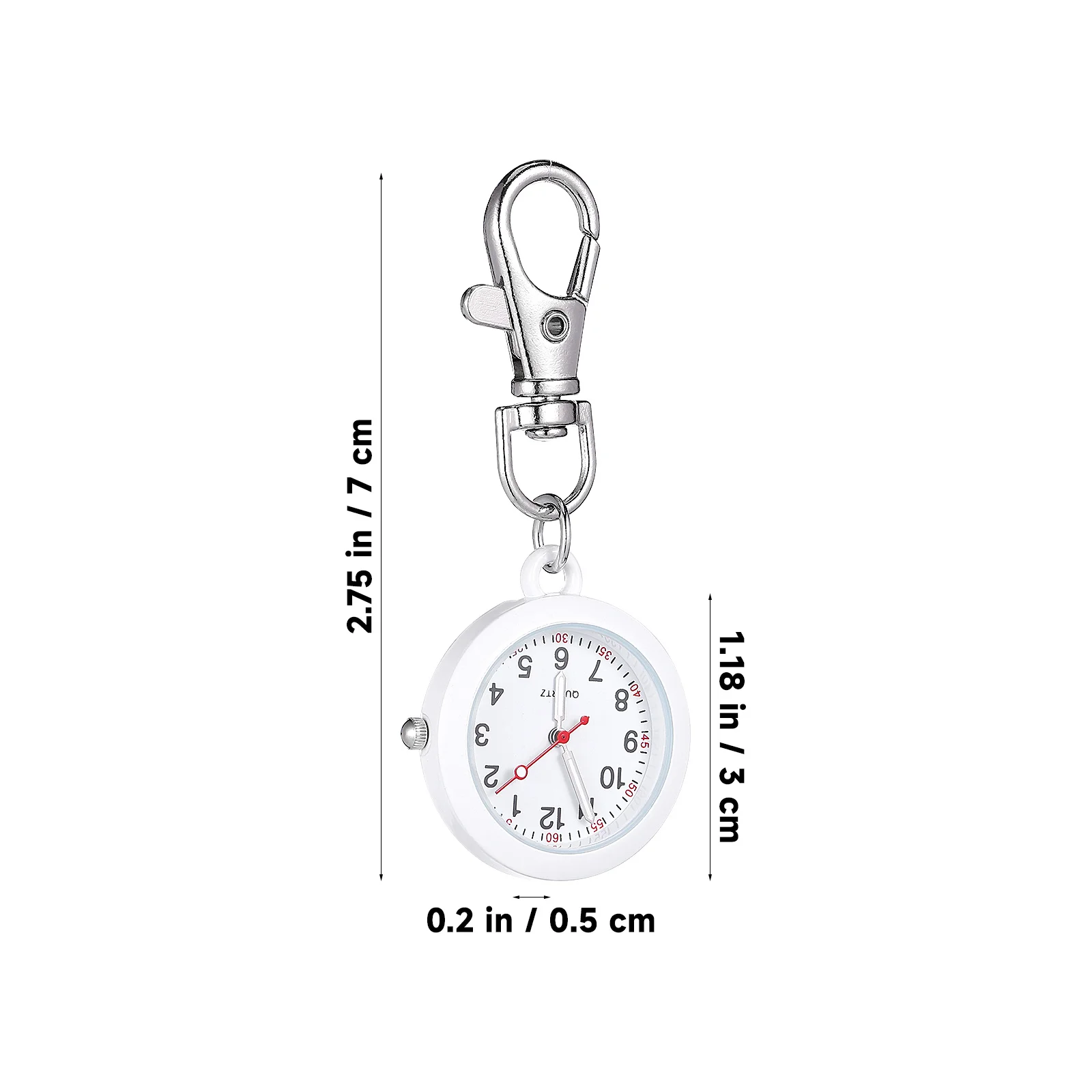 1 шт., подвесной карман для медсестры, простой металлический портативный брелок для медсестры, винтажный подвесной карманный брелок для часов, часы для медсестер