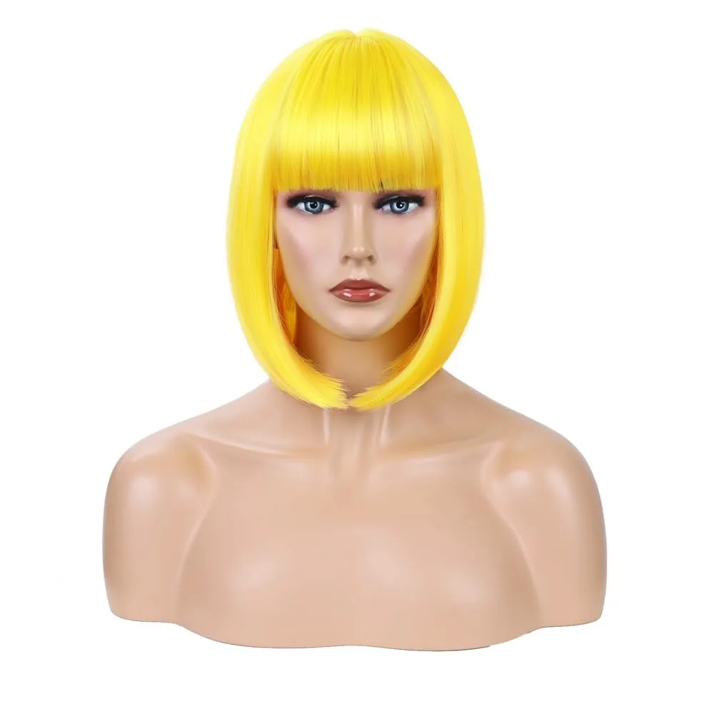 Bobblehead synthetic wig Halloween wig cosplay wig role-playing wig daily party hot-temperature hair accessory